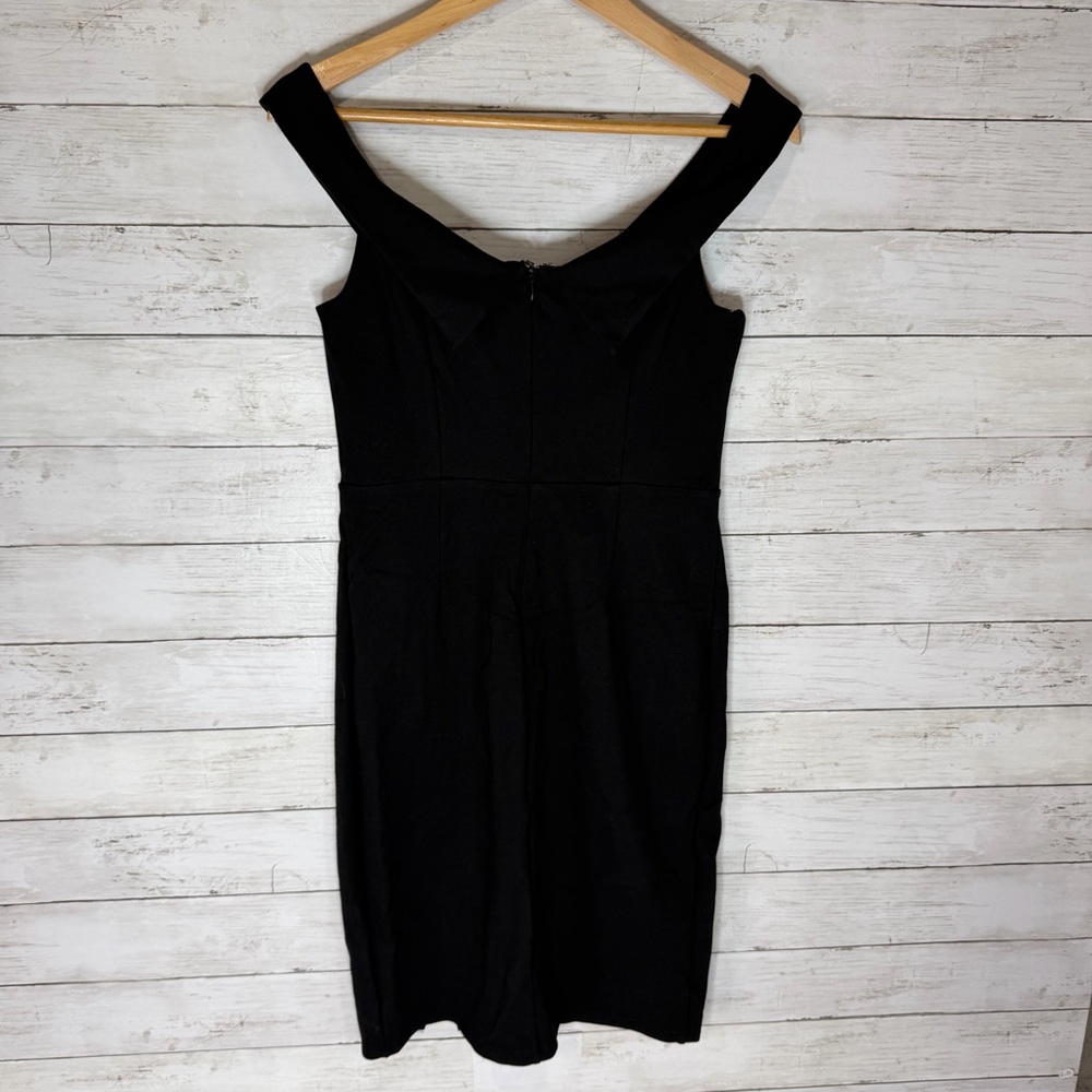 Lulus Classic Glam Black Off-the-Shoulder Bodycon Dress Size Medium - Picture 5 of 6